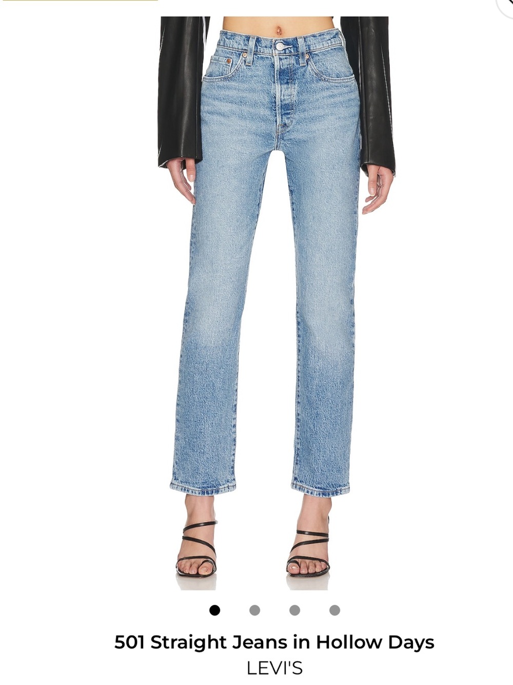 Levi's Women's Straight-Leg 501 Jeans in Hallow Days